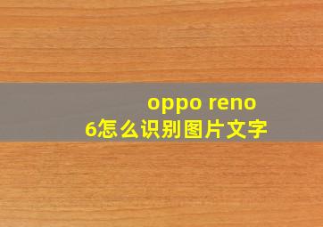 oppo reno 6怎么识别图片文字